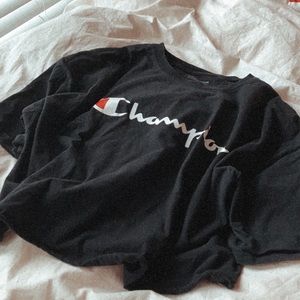 Vintage champion tee crop top